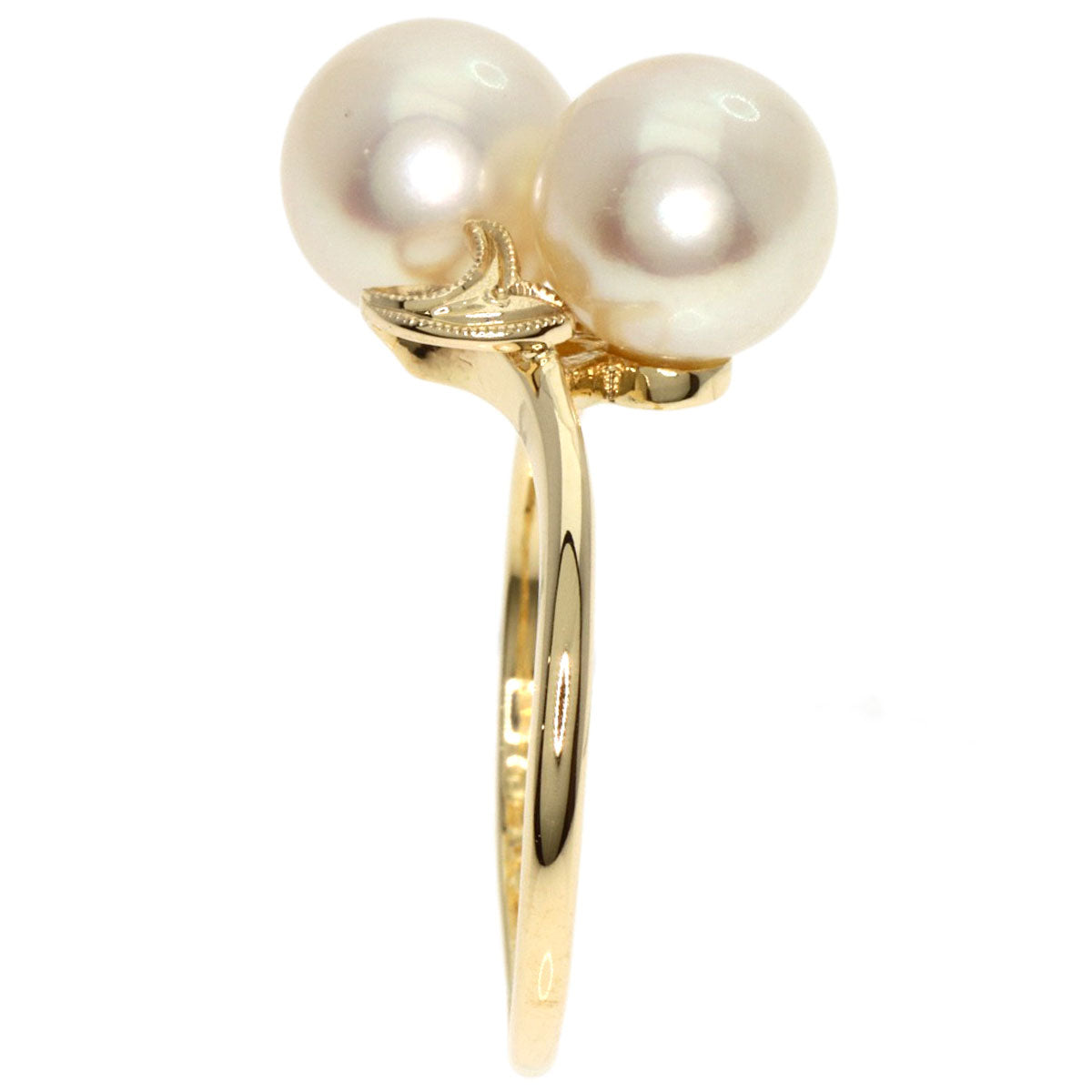 MIKIMOTO   Ring Pearl Pearl K14 Yellow Gold Ladies