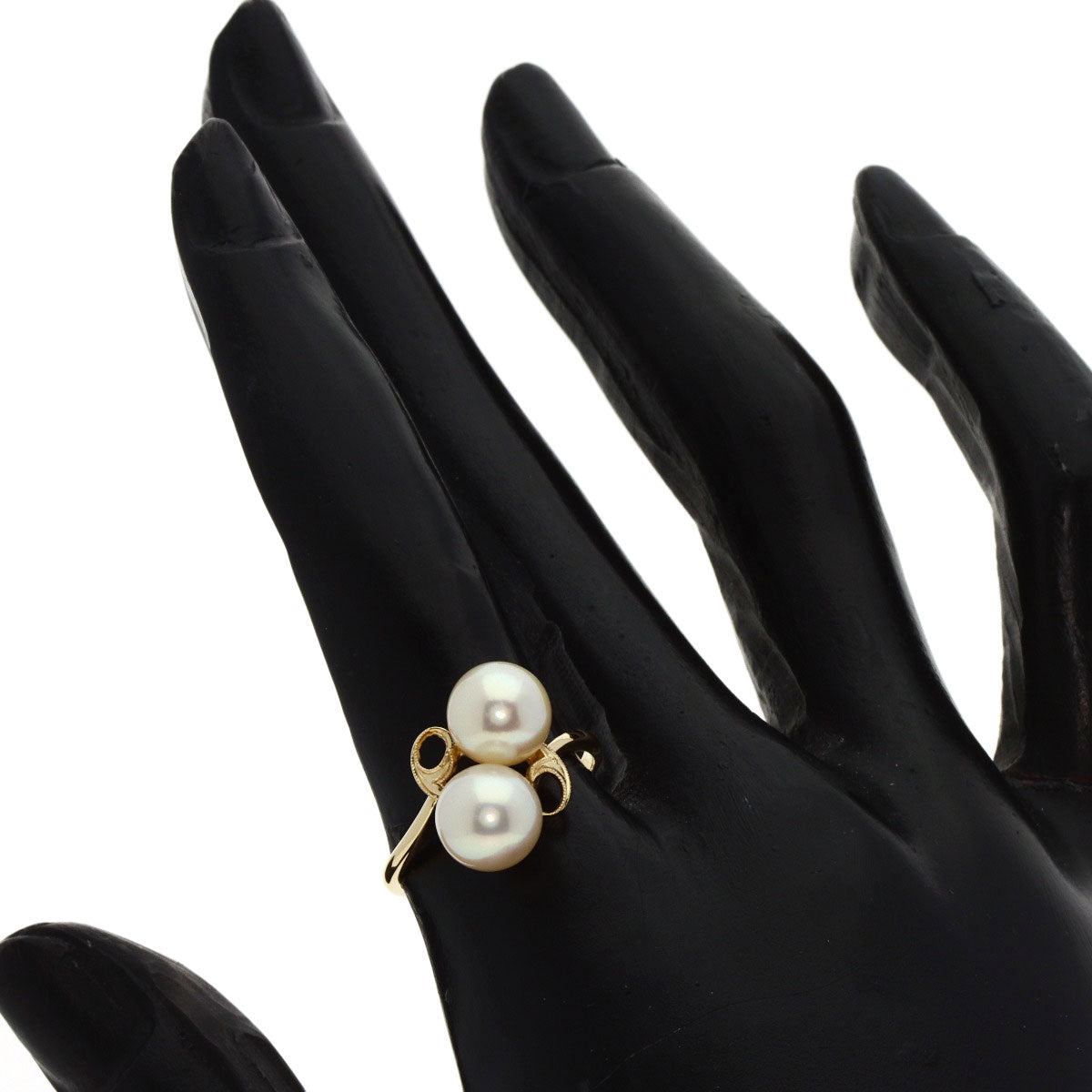 MIKIMOTO   Ring Pearl Pearl K14 Yellow Gold Ladies