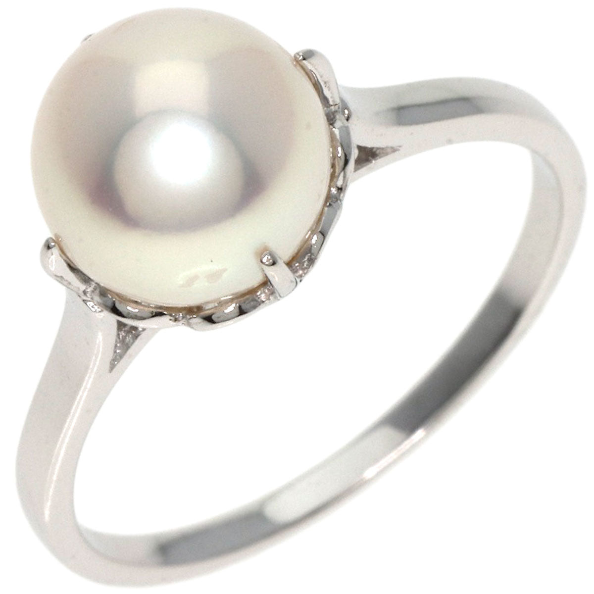 MIKIMOTO   Ring Pearl Pearl K14 White Gold Ladies