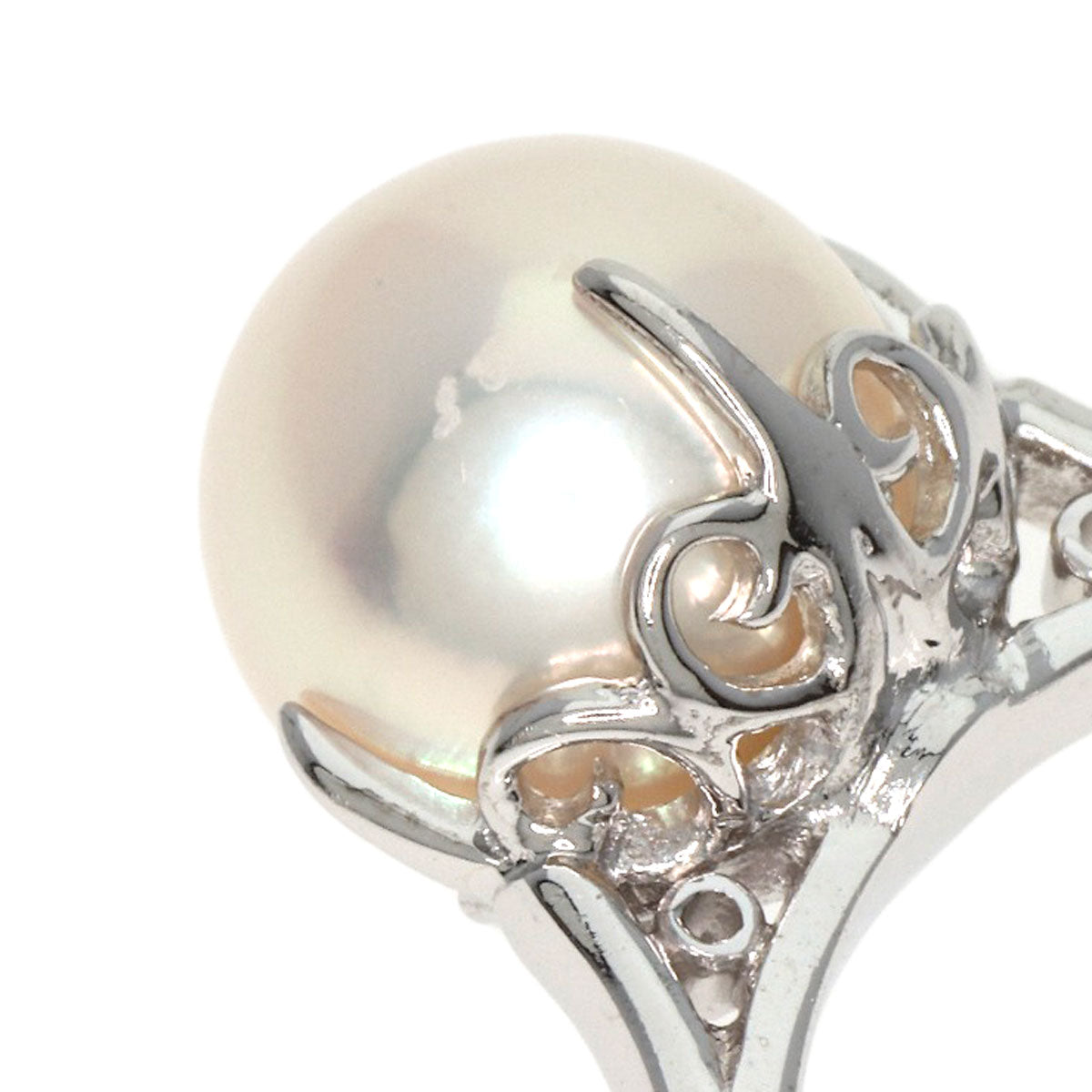 MIKIMOTO   Ring Pearl Pearl K14 White Gold Ladies