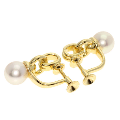 MIKIMOTO   Earring Pearl Pearl K18 Yellow Gold Ladies
