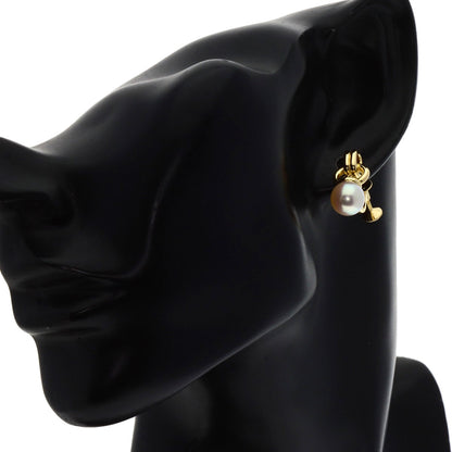 MIKIMOTO   Earring Pearl Pearl K18 Yellow Gold Ladies