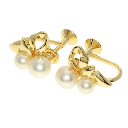 MIKIMOTO   Earring Pearl Pearl K18 Yellow Gold Ladies