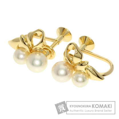 MIKIMOTO   Earring Pearl Pearl K18 Yellow Gold Ladies