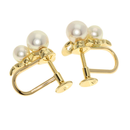 MIKIMOTO   Earring Pearl Pearl K18 Yellow Gold Ladies