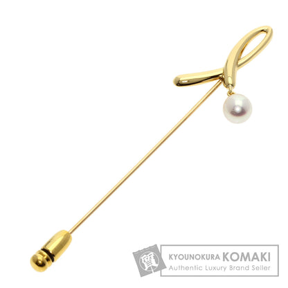 MIKIMOTO   Brooch Pearl Pearl Pin Brooch K18 Yellow Gold Ladies