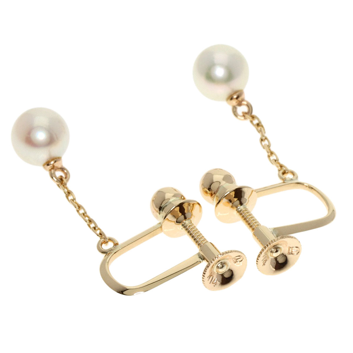 TASAKI   Earring Pearl Pearl K14 Yellow Gold Ladies