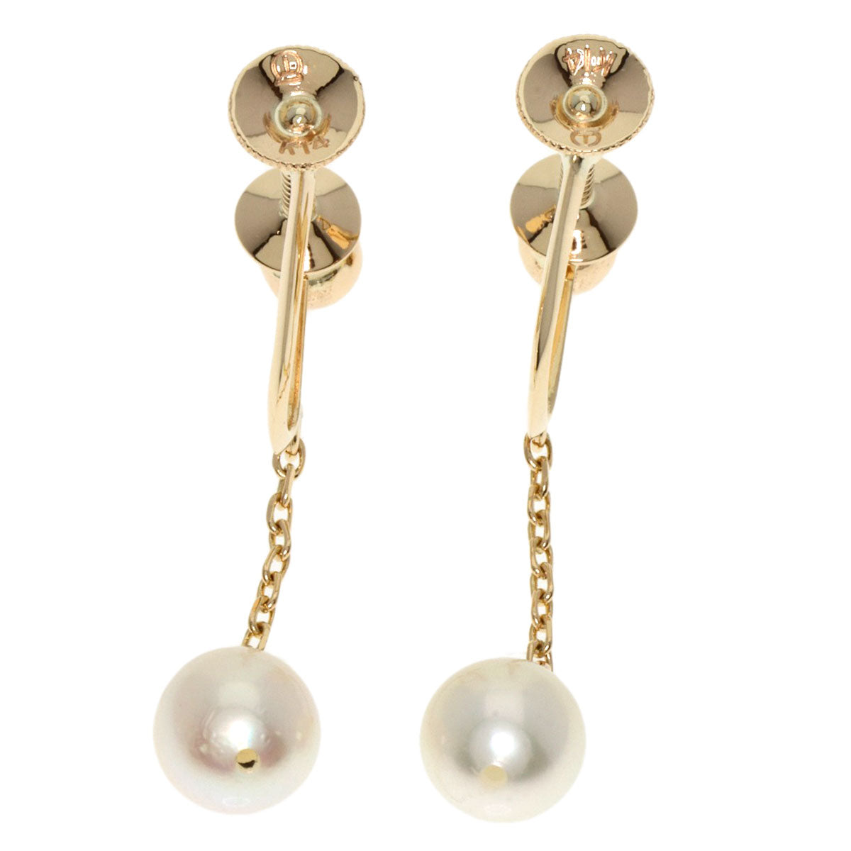 TASAKI   Earring Pearl Pearl K14 Yellow Gold Ladies