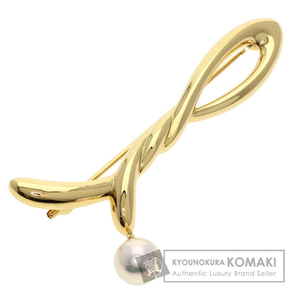 MIKIMOTO   Brooch Pearl Pearl K18 Yellow Gold Ladies