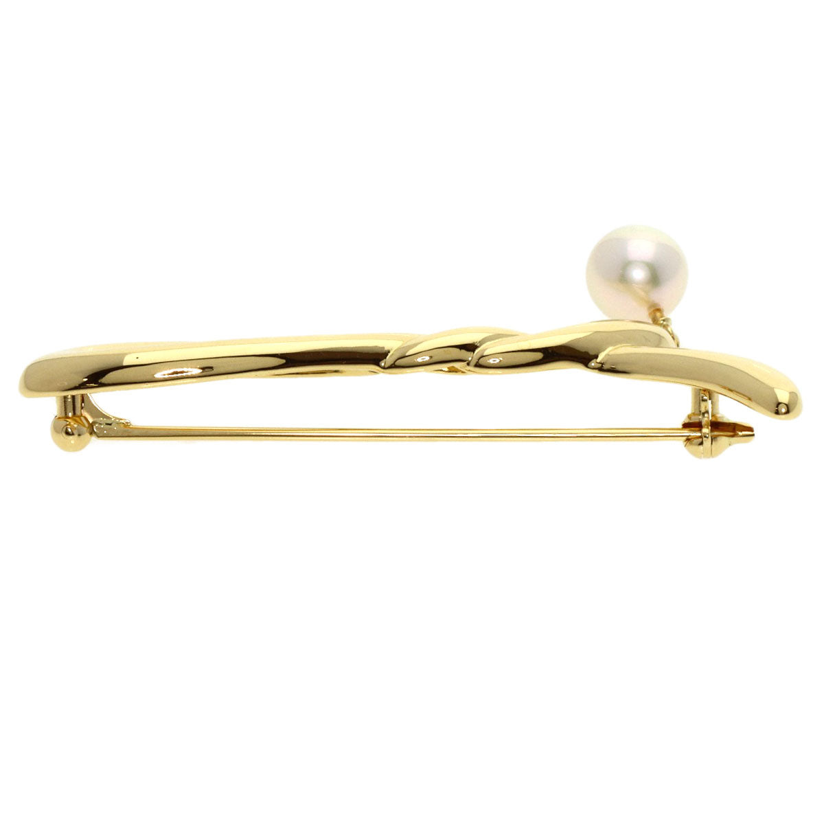 MIKIMOTO   Brooch Pearl Pearl K18 Yellow Gold Ladies