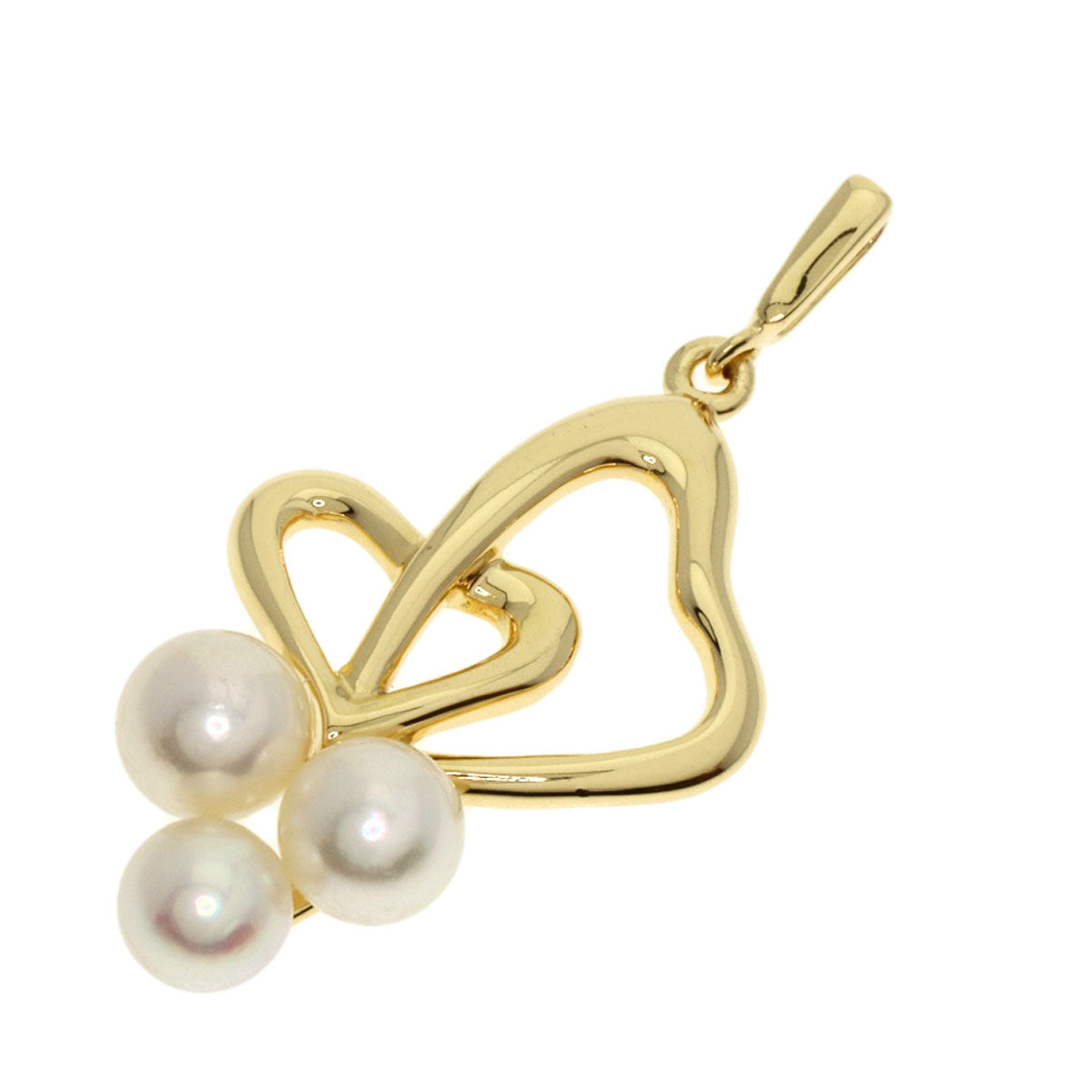 MIKIMOTO   Pendant top Pearl Pearl K18 Yellow Gold Ladies