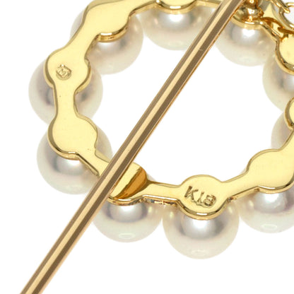 MIKIMOTO   Brooch Baby Pearl Pearl Pin Brooch K18 Yellow Gold Ladies