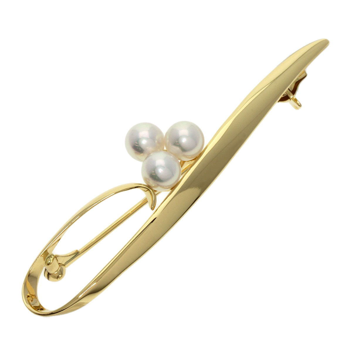 MIKIMOTO   Brooch Pearl Pearl K18 Yellow Gold Ladies