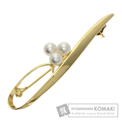 MIKIMOTO   Brooch Pearl Pearl K18 Yellow Gold Ladies