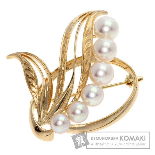 MIKIMOTO   Brooch Pearl Pearl K14 Yellow Gold Ladies