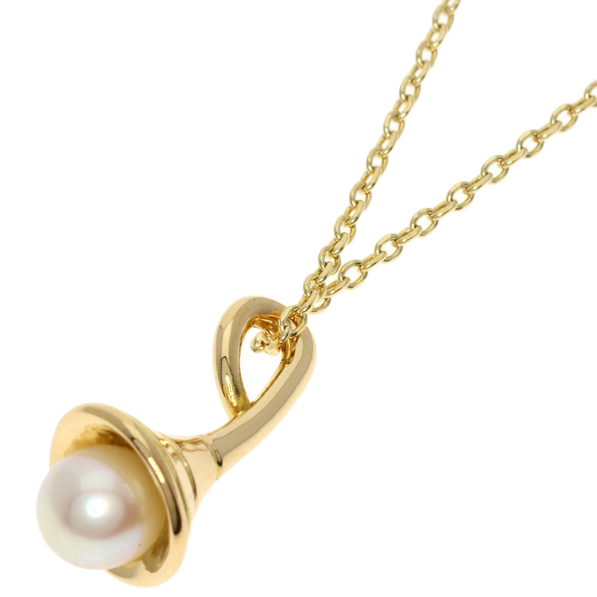 MIKIMOTO   Necklace Pearl Pearl K18 Yellow Gold Ladies