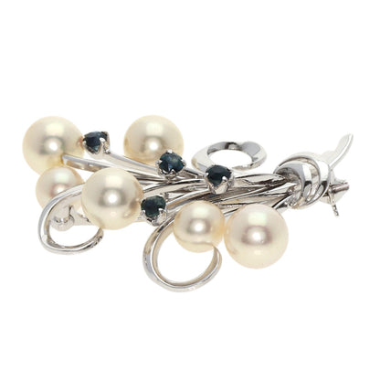 MIKIMOTO   Brooch Pearl Pearl K14 White Gold Ladies