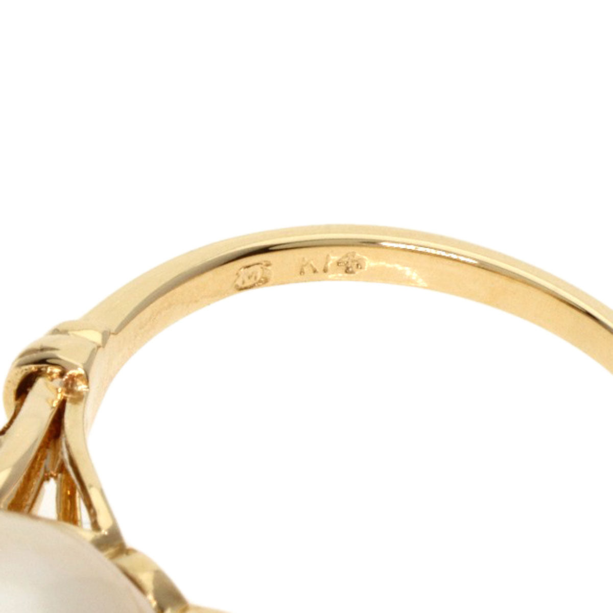 MIKIMOTO   Ring Pearl Pearl K14 Yellow Gold Ladies