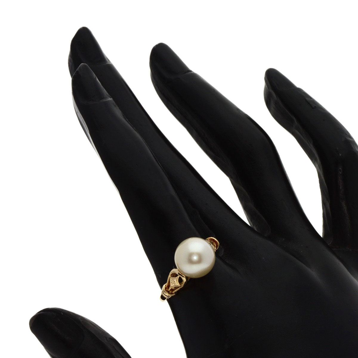 MIKIMOTO   Ring Pearl Pearl K14 Yellow Gold Ladies