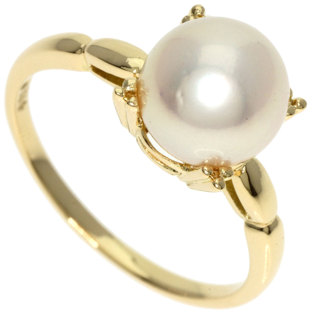 MIKIMOTO   Ring Pearl Pearl K14 Yellow Gold Ladies