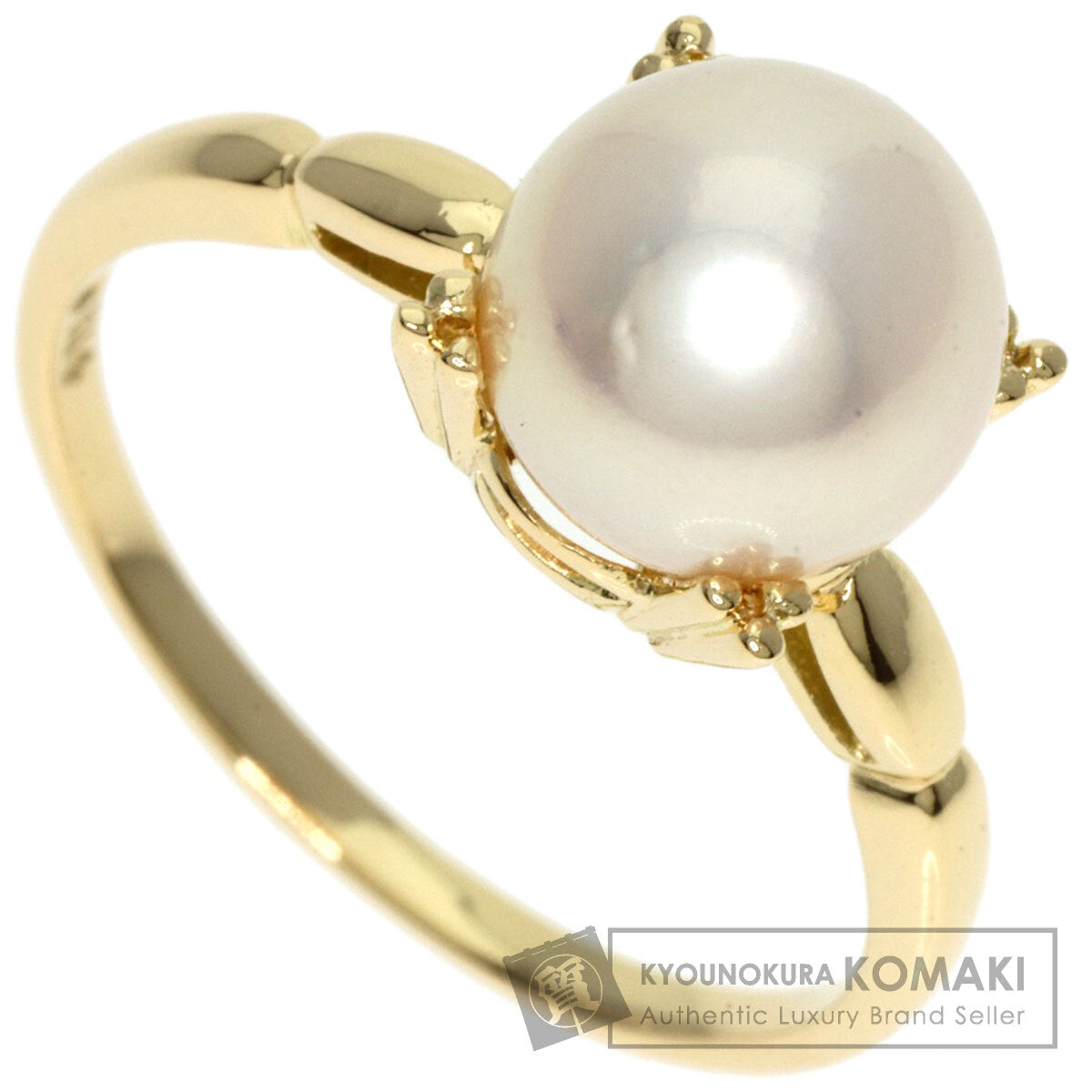 MIKIMOTO   Ring Pearl Pearl K14 Yellow Gold Ladies