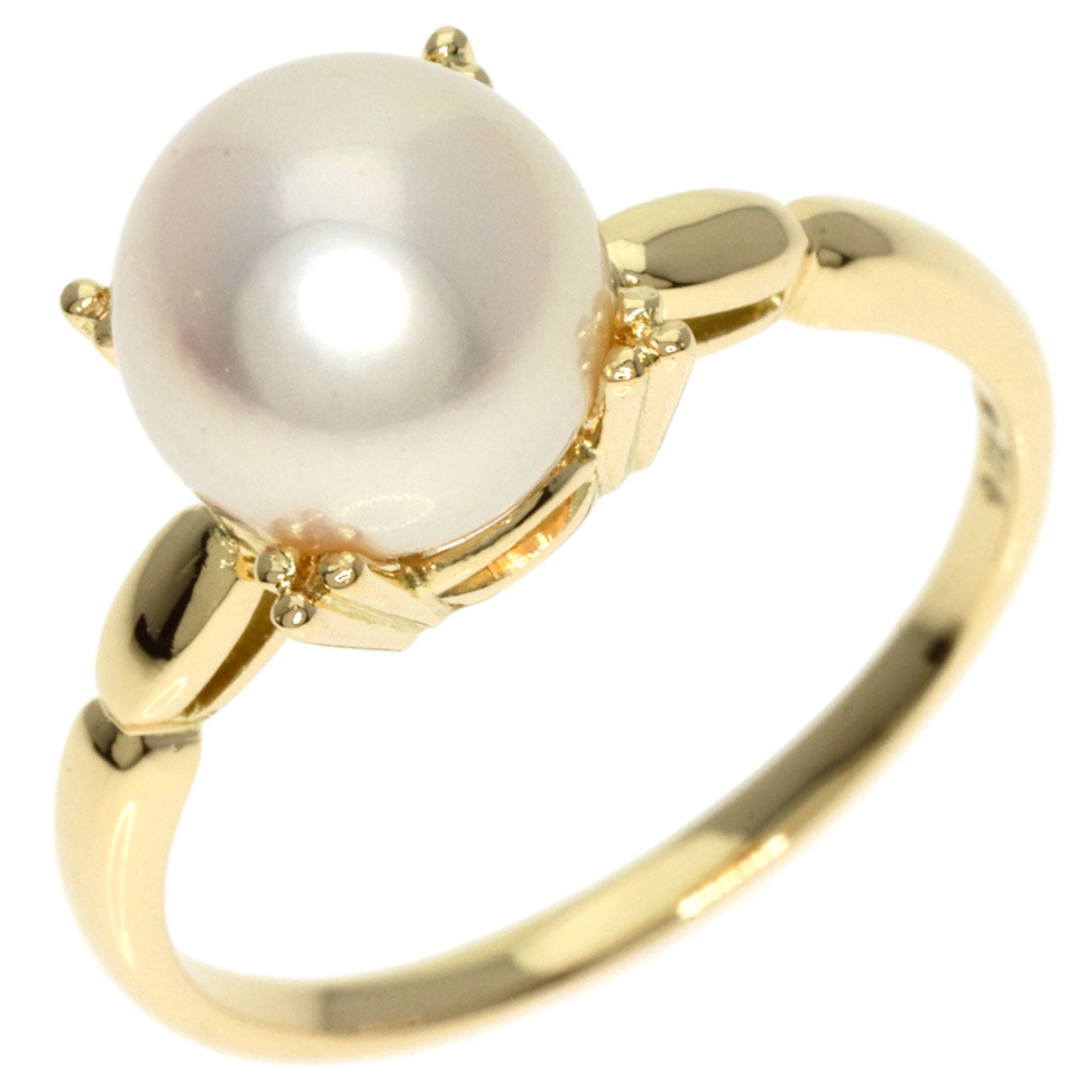 MIKIMOTO   Ring Pearl Pearl K14 Yellow Gold Ladies