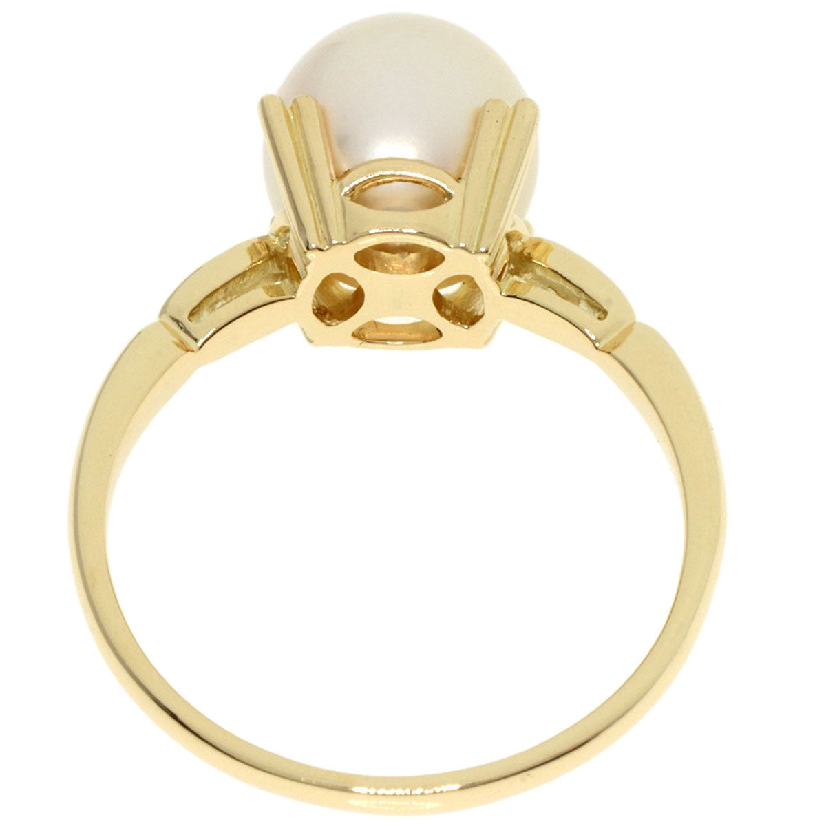 MIKIMOTO   Ring Pearl Pearl K14 Yellow Gold Ladies