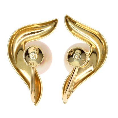 MIKIMOTO   Earring Pearl Pearl K18 Yellow Gold Ladies