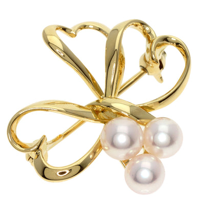 MIKIMOTO   Brooch Pearl Pearl K18 Yellow Gold Ladies