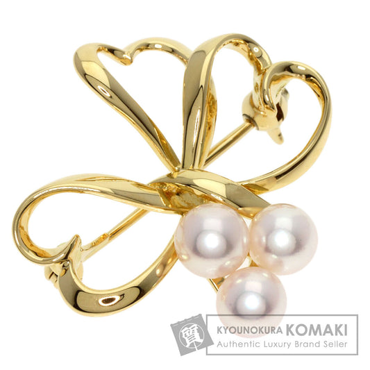 MIKIMOTO   Brooch Pearl Pearl K18 Yellow Gold Ladies