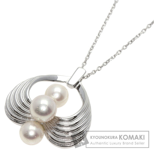 MIKIMOTO   Necklace Pearl Pearl K14 White Gold Ladies