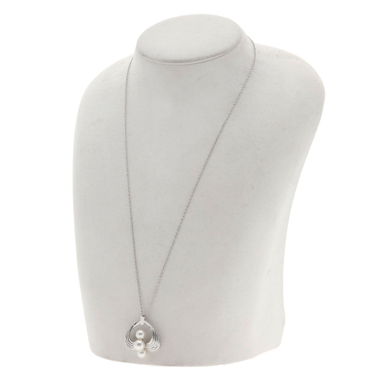MIKIMOTO   Necklace Pearl Pearl K14 White Gold Ladies