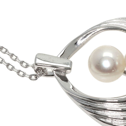 MIKIMOTO   Necklace Pearl Pearl K14 White Gold Ladies