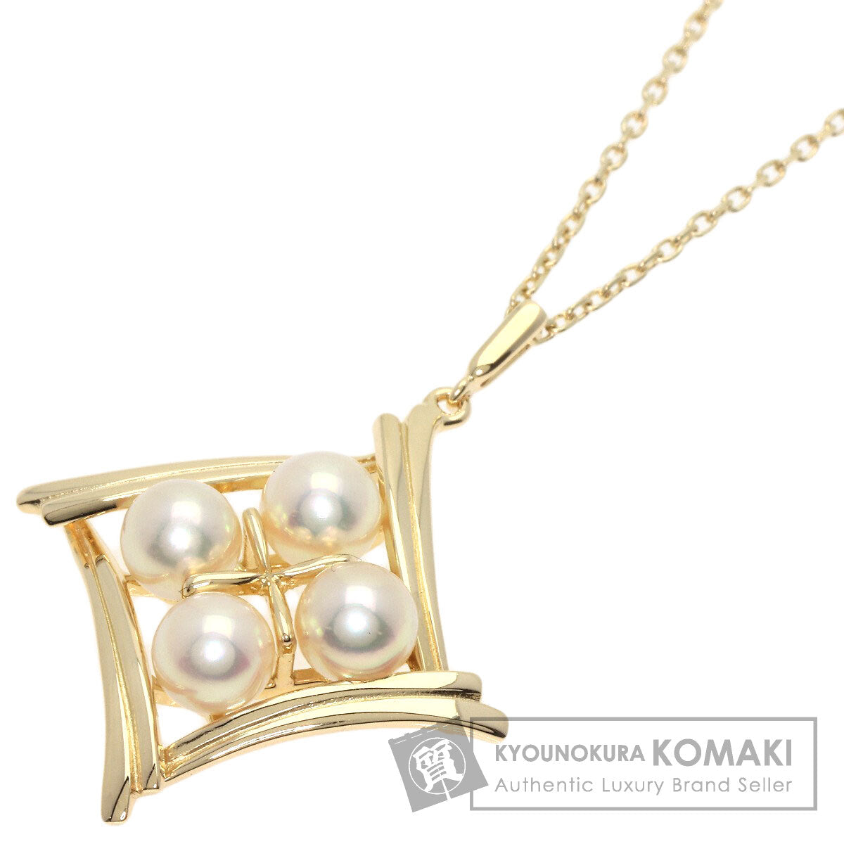 MIKIMOTO   Necklace Pearl Pearl K14 Yellow Gold Ladies