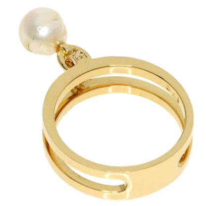 MIKIMOTO   Ring Pearl Pearl Diamond K18 Yellow Gold Ladies