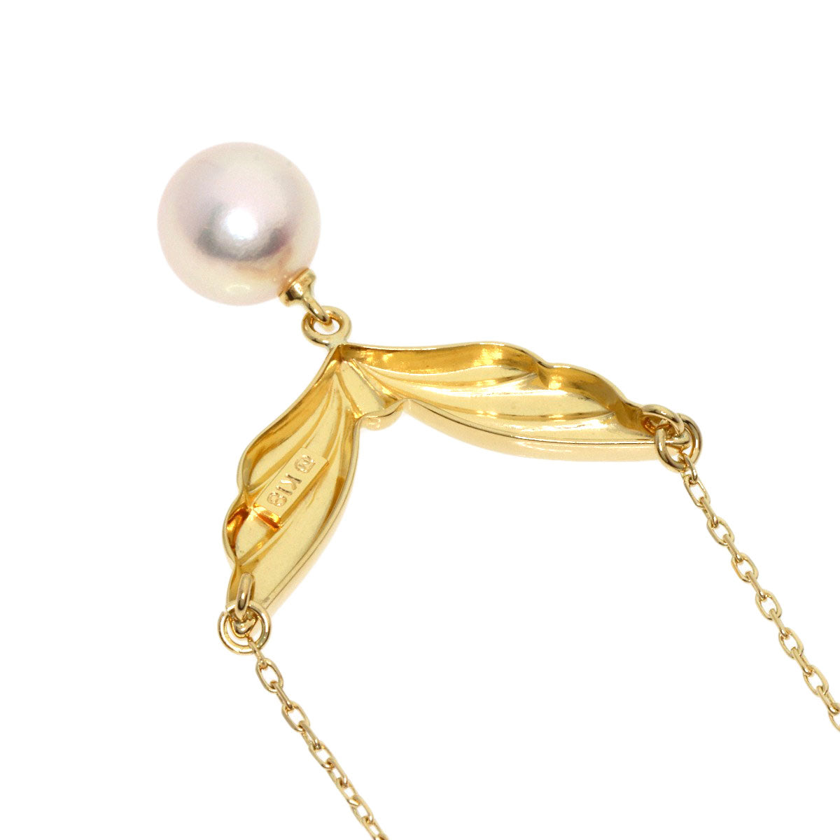 MIKIMOTO   Necklace Pearl Pearl K18 Yellow Gold Ladies