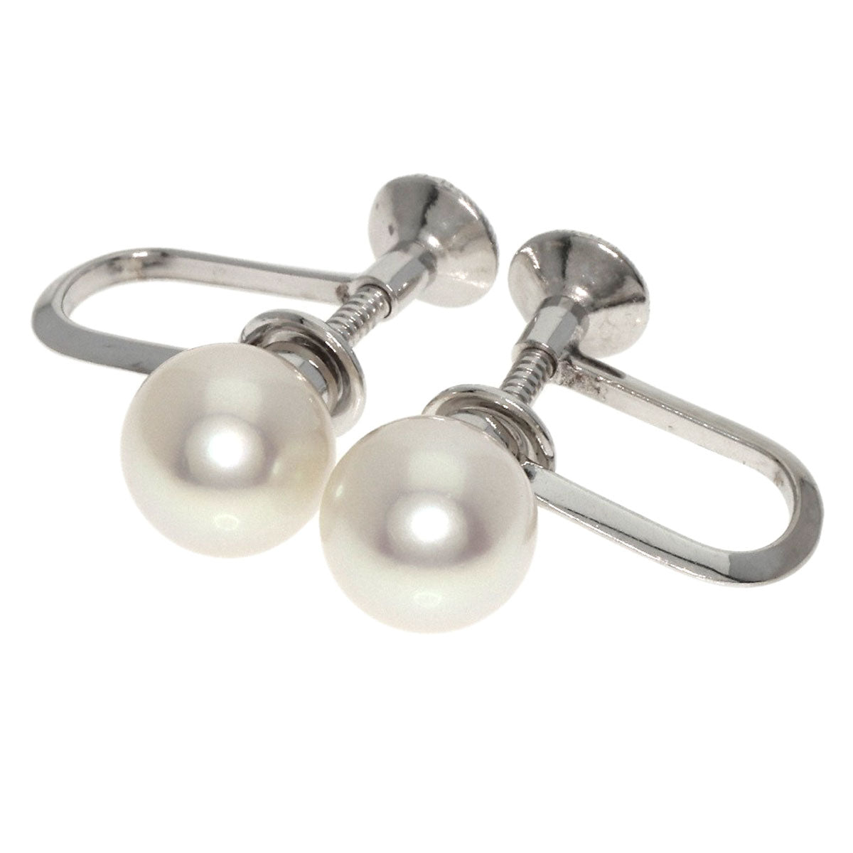 MIKIMOTO   Earring Pearl Pearl K14 White Gold Ladies