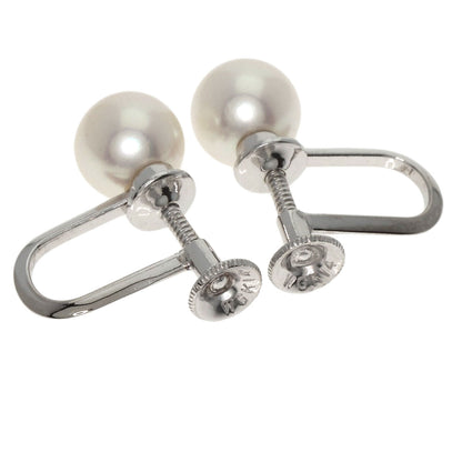 MIKIMOTO   Earring Pearl Pearl K14 White Gold Ladies