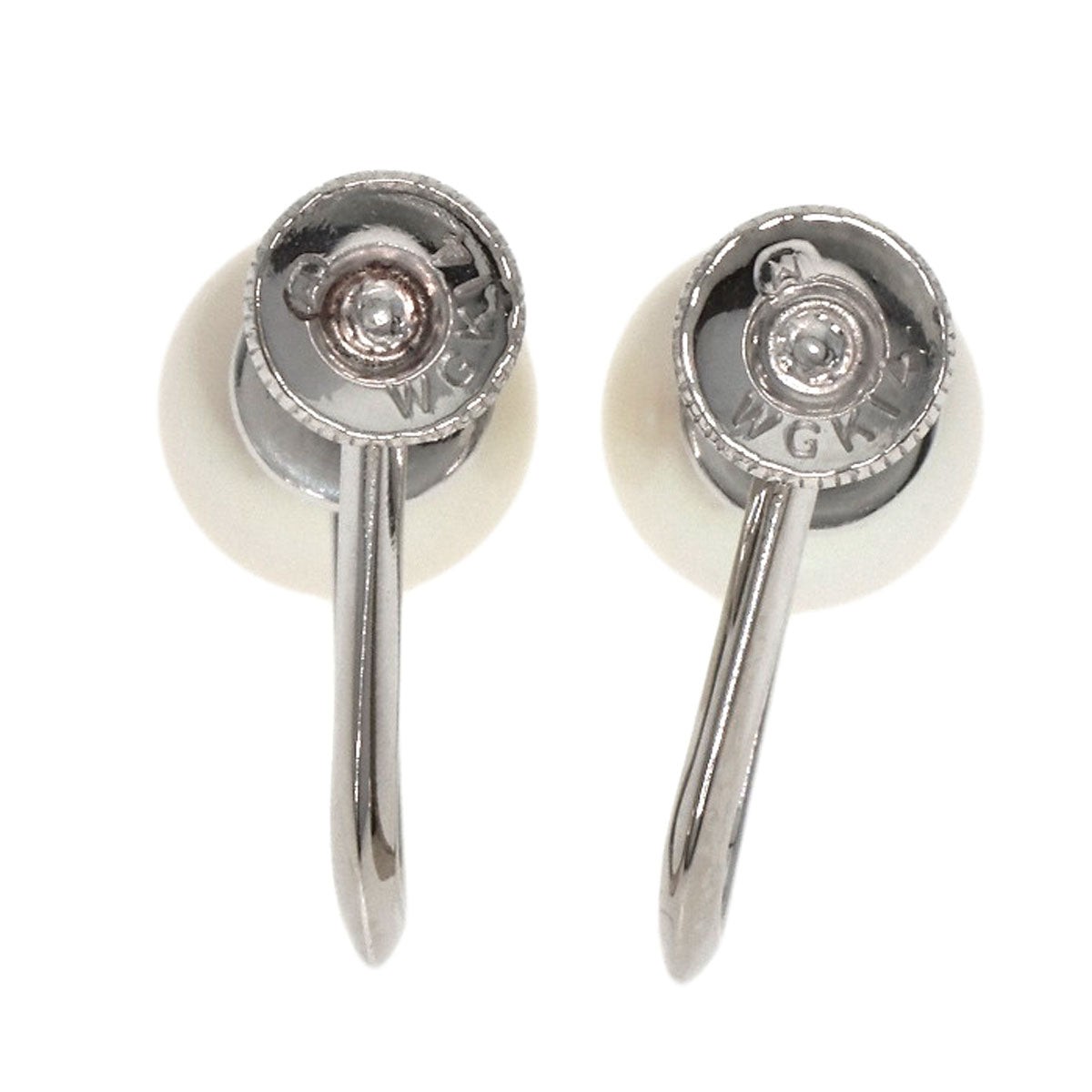 MIKIMOTO   Earring Pearl Pearl K14 White Gold Ladies