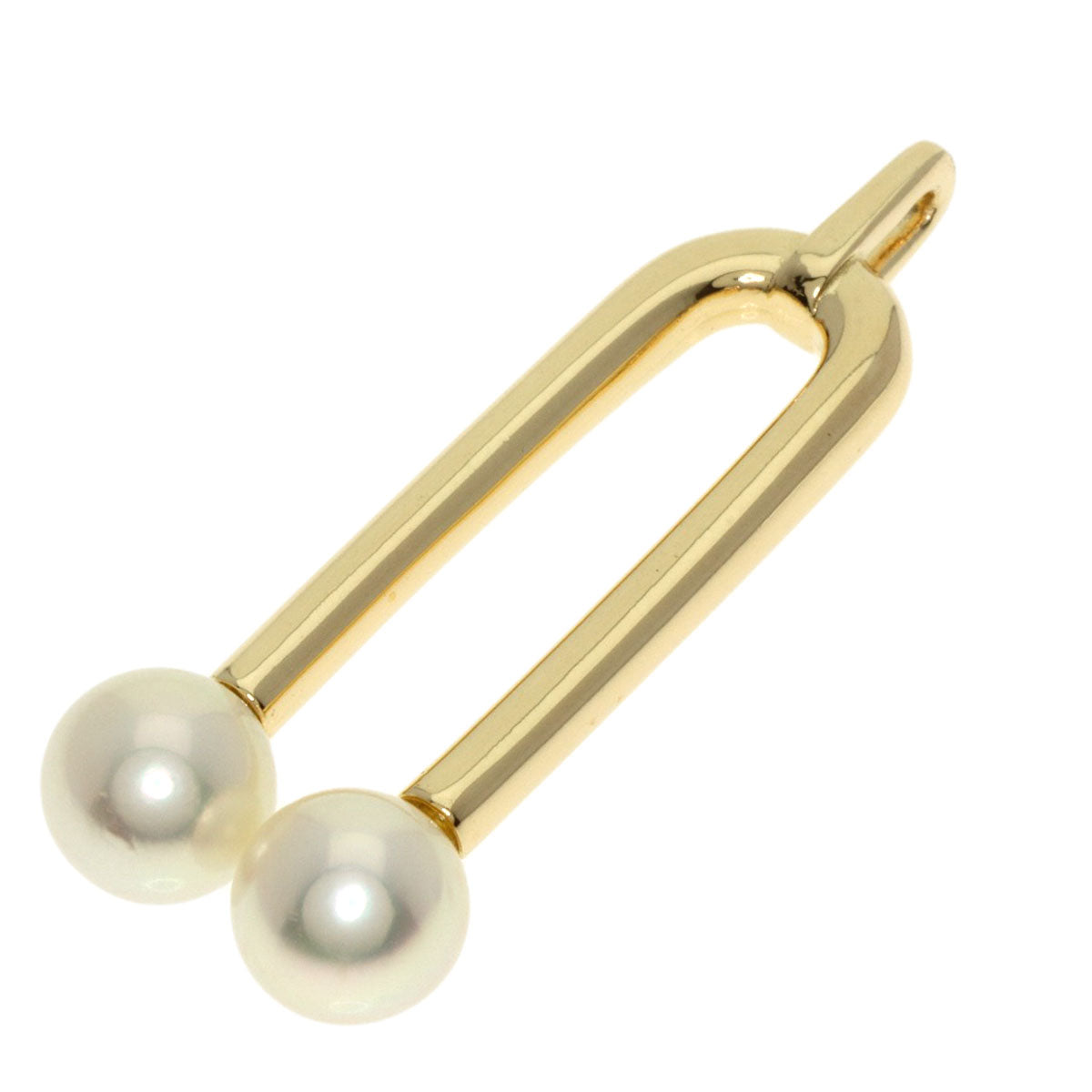 MIKIMOTO   Pendant top Pearl Pearl K14 Yellow Gold Ladies