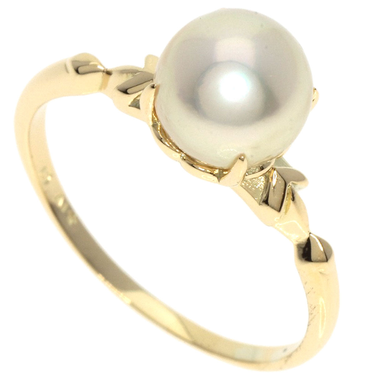 MIKIMOTO   Ring Pearl Pearl K14 Yellow Gold Ladies