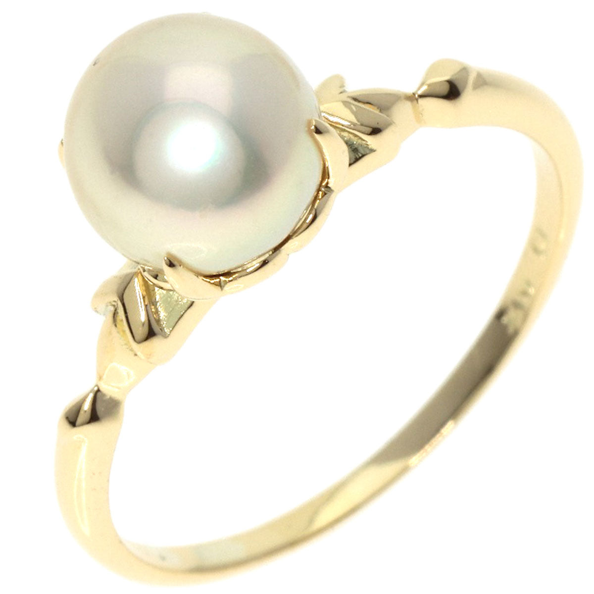 MIKIMOTO   Ring Pearl Pearl K14 Yellow Gold Ladies