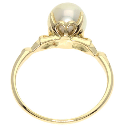 MIKIMOTO   Ring Pearl Pearl K14 Yellow Gold Ladies