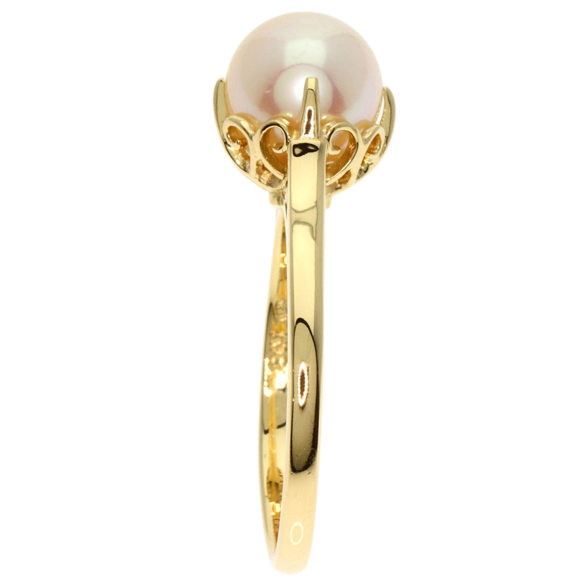 MIKIMOTO   Ring Pearl Pearl K18 Yellow Gold Ladies