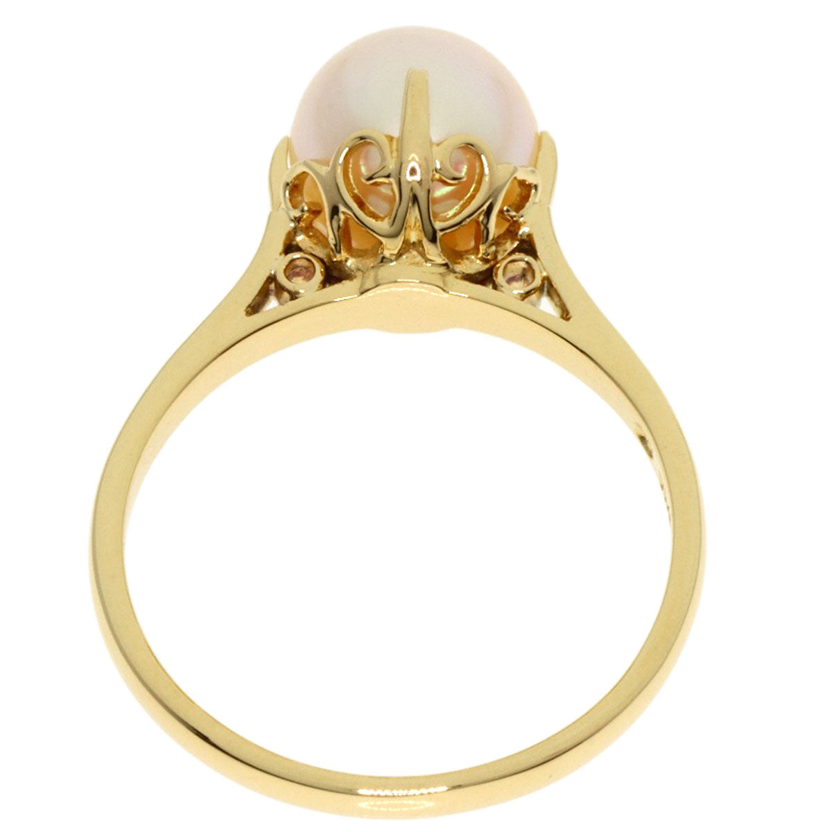 MIKIMOTO   Ring Pearl Pearl K18 Yellow Gold Ladies