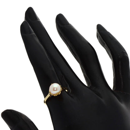 MIKIMOTO   Ring Pearl Pearl K18 Yellow Gold Ladies