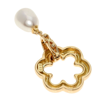 MIKIMOTO   Pendant top Pearl Pearl Diamond K18 Yellow Gold Ladies