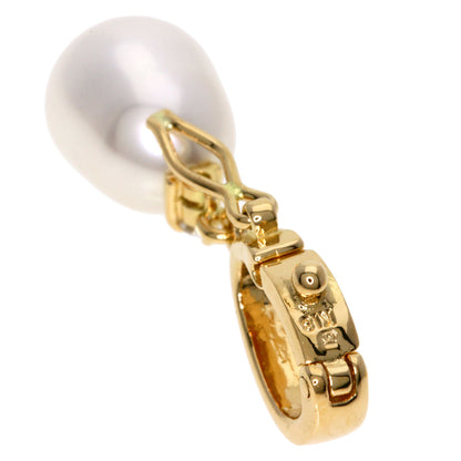 MIKIMOTO   Pendant top Pearl Pearl Diamond K18 Yellow Gold Ladies