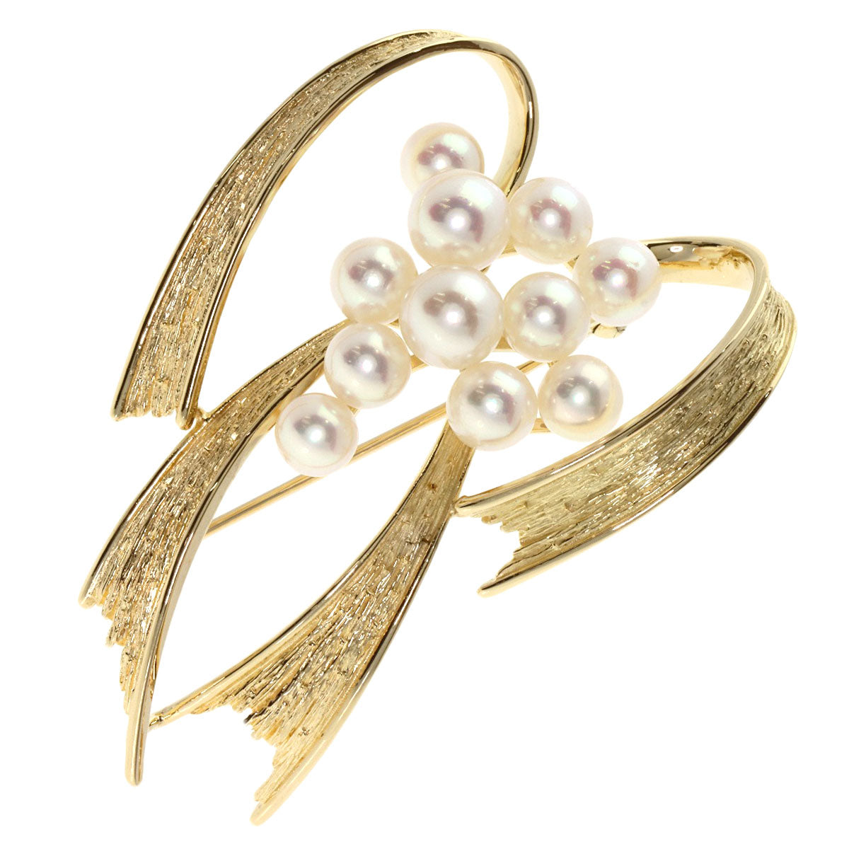 MIKIMOTO   Brooch Pearl Pearl K14 Yellow Gold Ladies