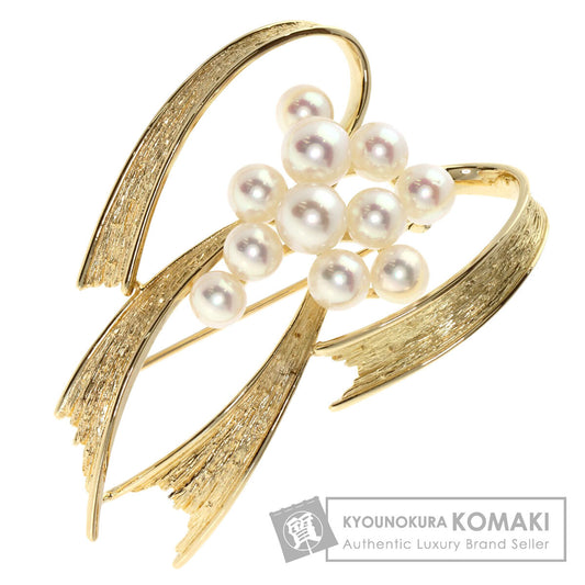 MIKIMOTO   Brooch Pearl Pearl K14 Yellow Gold Ladies